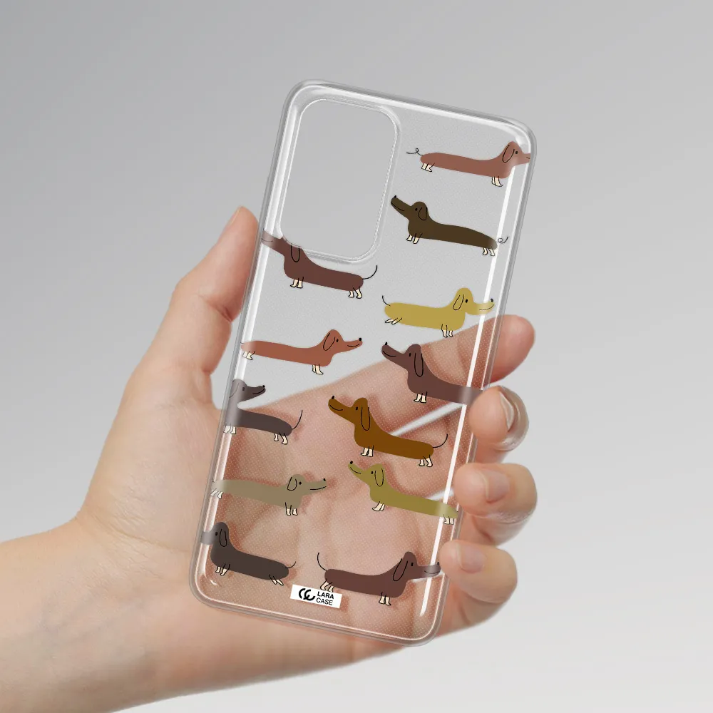 Dachshund Dogs Samsung A52 Clear TPU Case