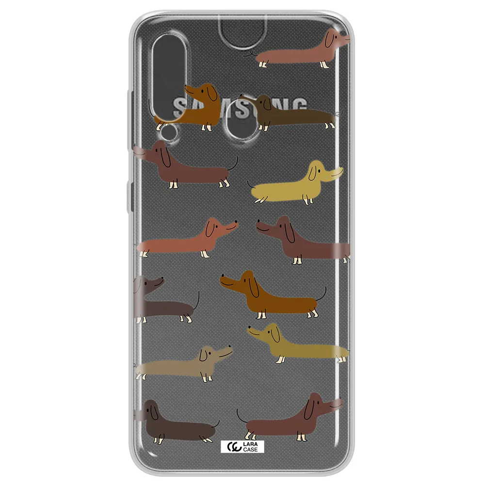 Dachshund Dogs Samsung A60 Clear TPU Case