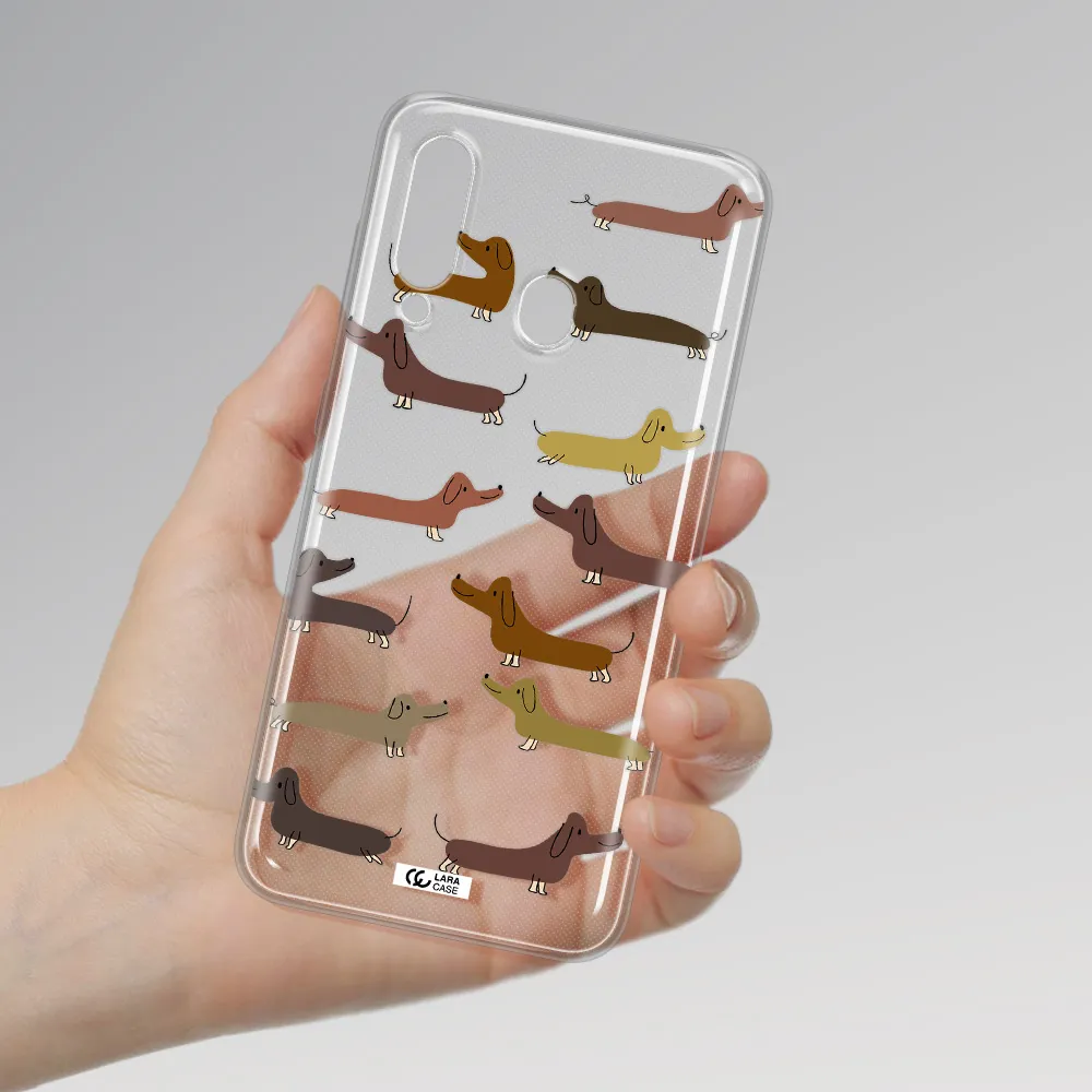 Dachshund Dogs Samsung A60 Clear TPU Case