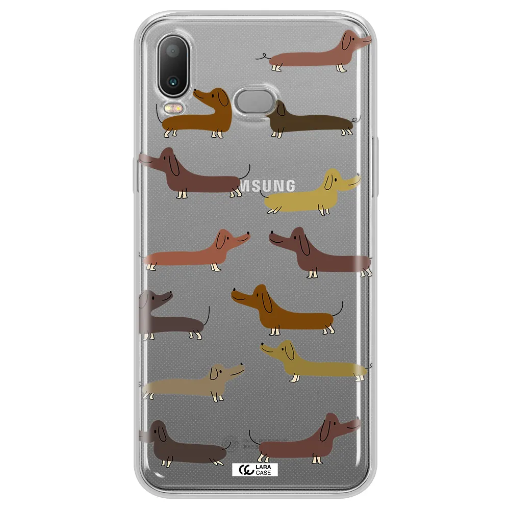 Dachshund Dogs Samsung A6S Clear TPU Case