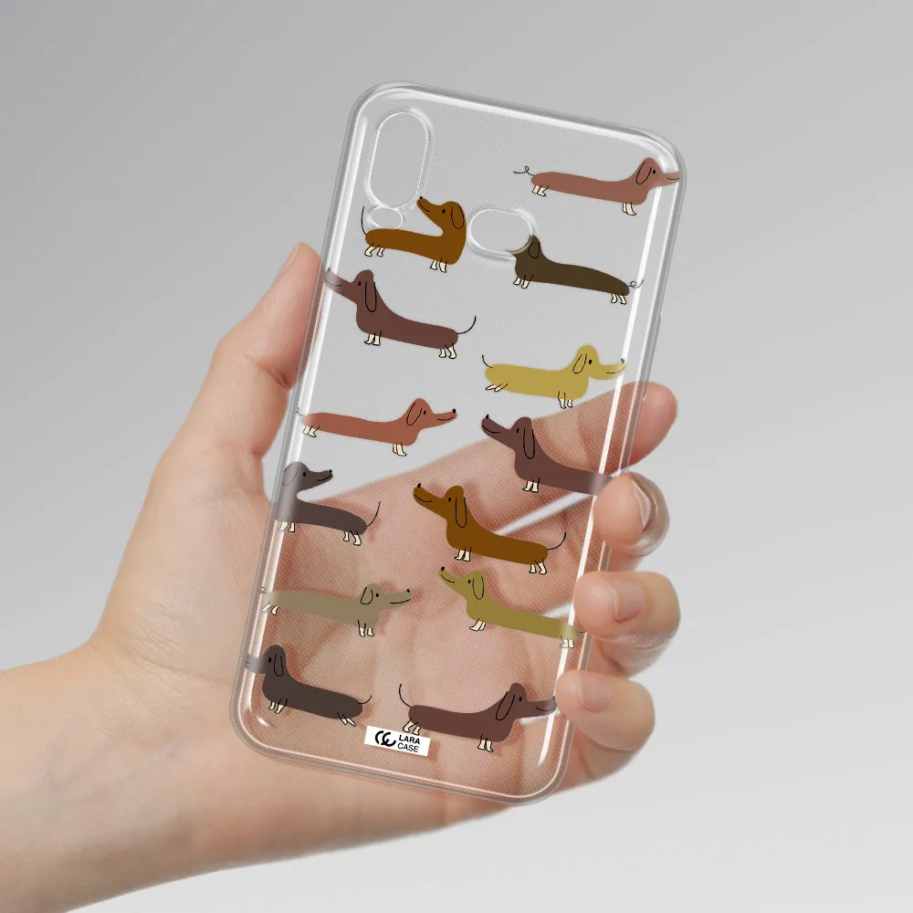 Dachshund Dogs Samsung A6S Clear TPU Case