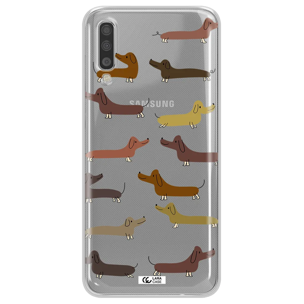 Dachshund Dogs Samsung A70S Clear Tpu Case