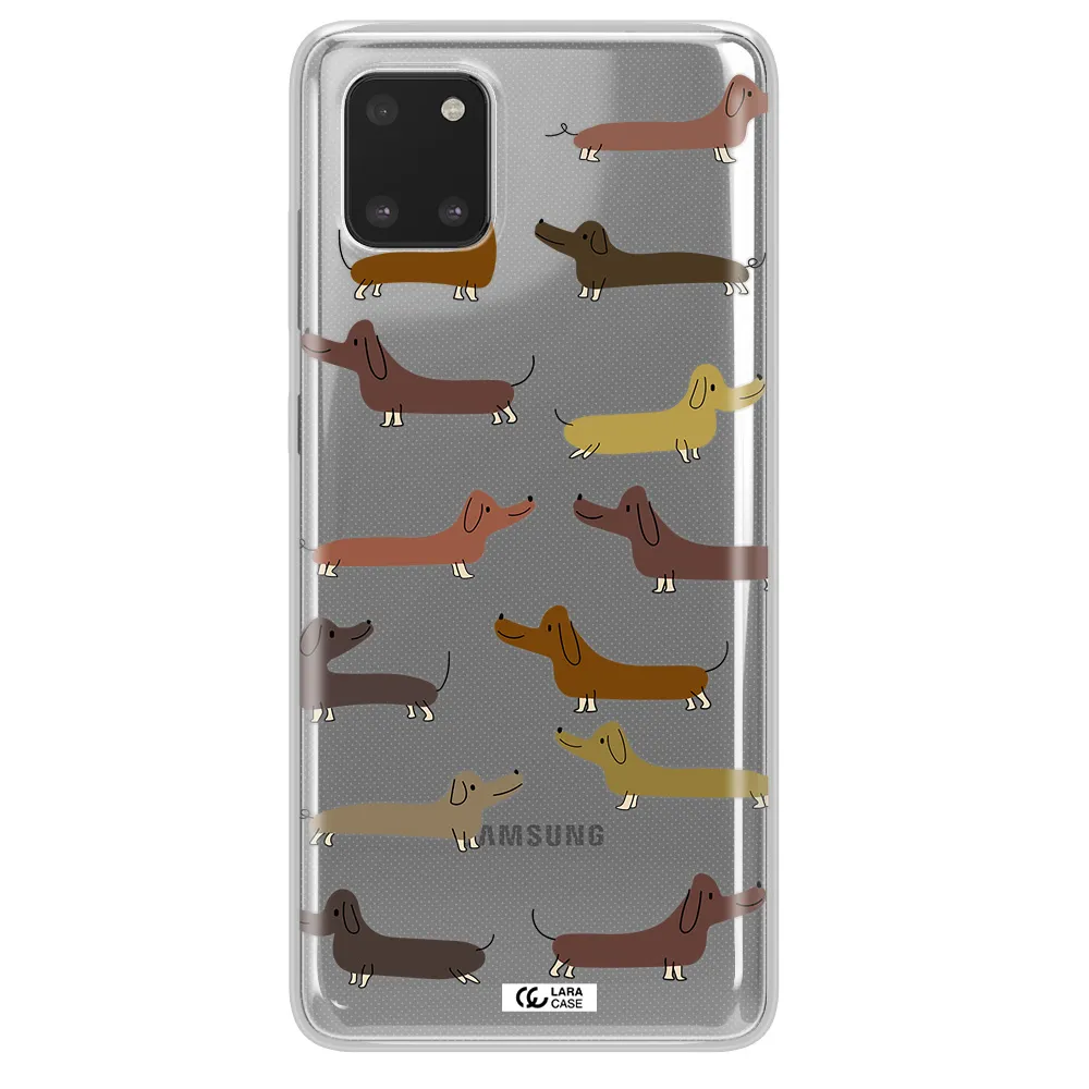 Dachshund Dogs Samsung A81 Clear TPU Case