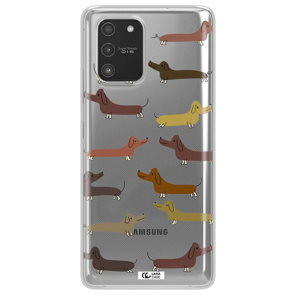 Dachshund Dogs Samsung A91 Clear TPU Case