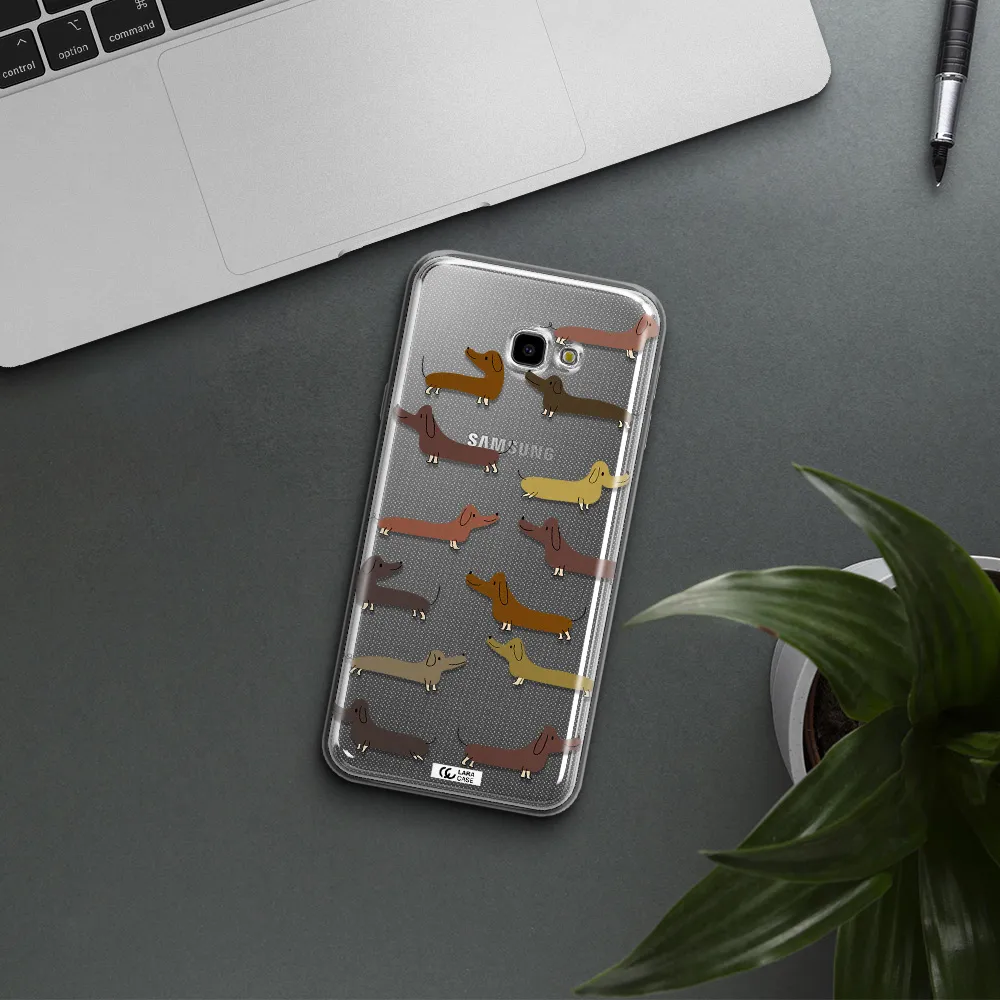 Dachshund Dogs Samsung J4 Plus Clear TPU Case