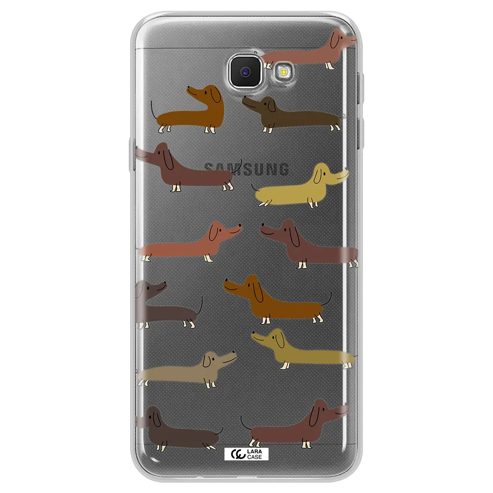 Dachshund Dogs Samsung J5 Prime Clear TPU Case