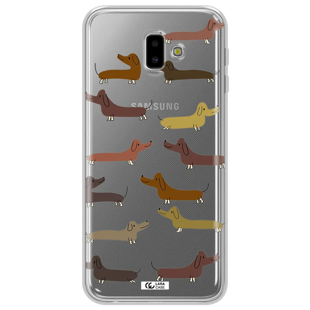 Dachshund Dogs Samsung J6 Plus Clear TPU Case
