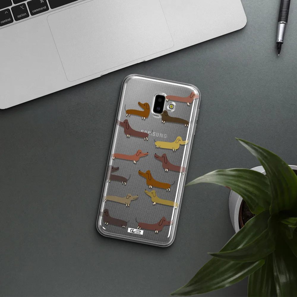 Dachshund Dogs Samsung J6 Plus Clear TPU Case