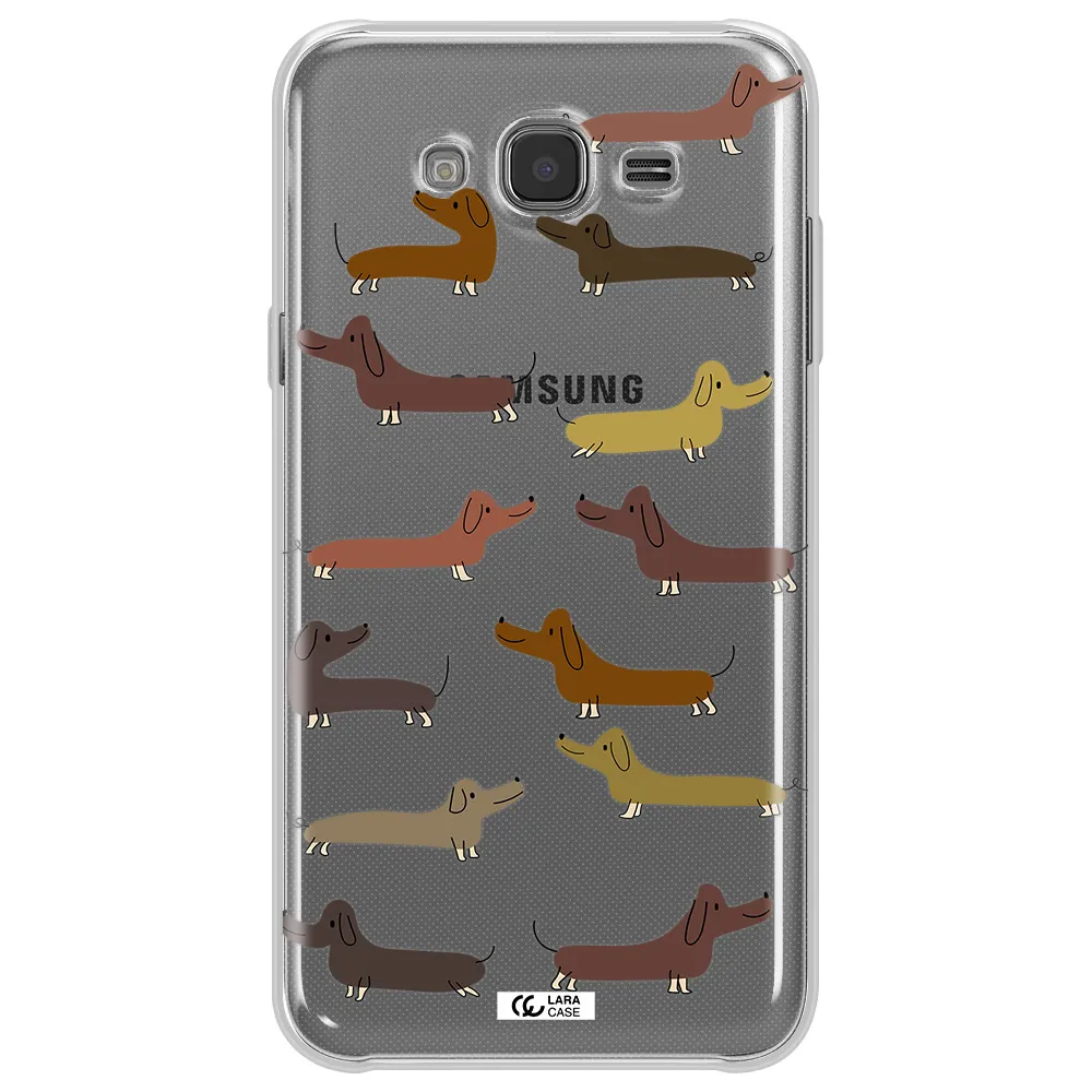 Dachshund Dogs Samsung J7 Clear TPU Case