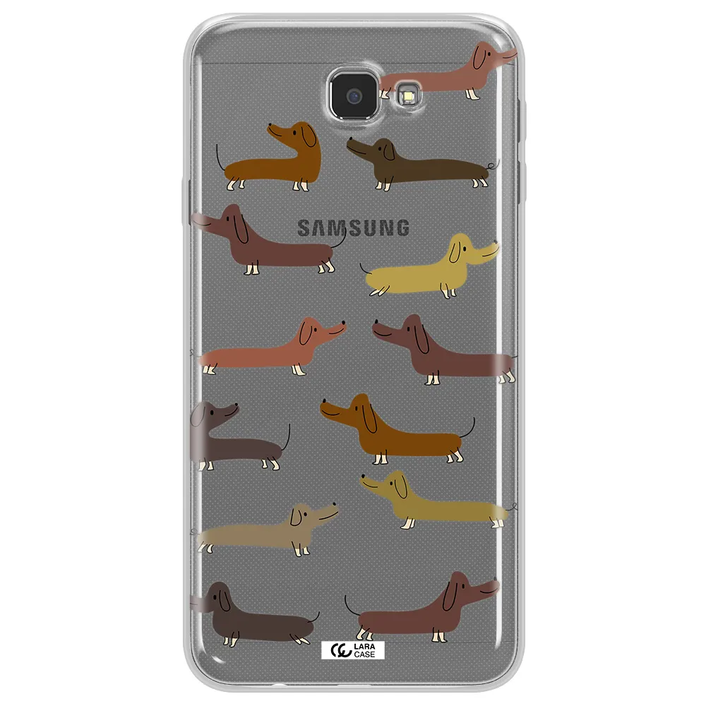 Dachshund Dogs Samsung J7 Prim Clear TPU Case