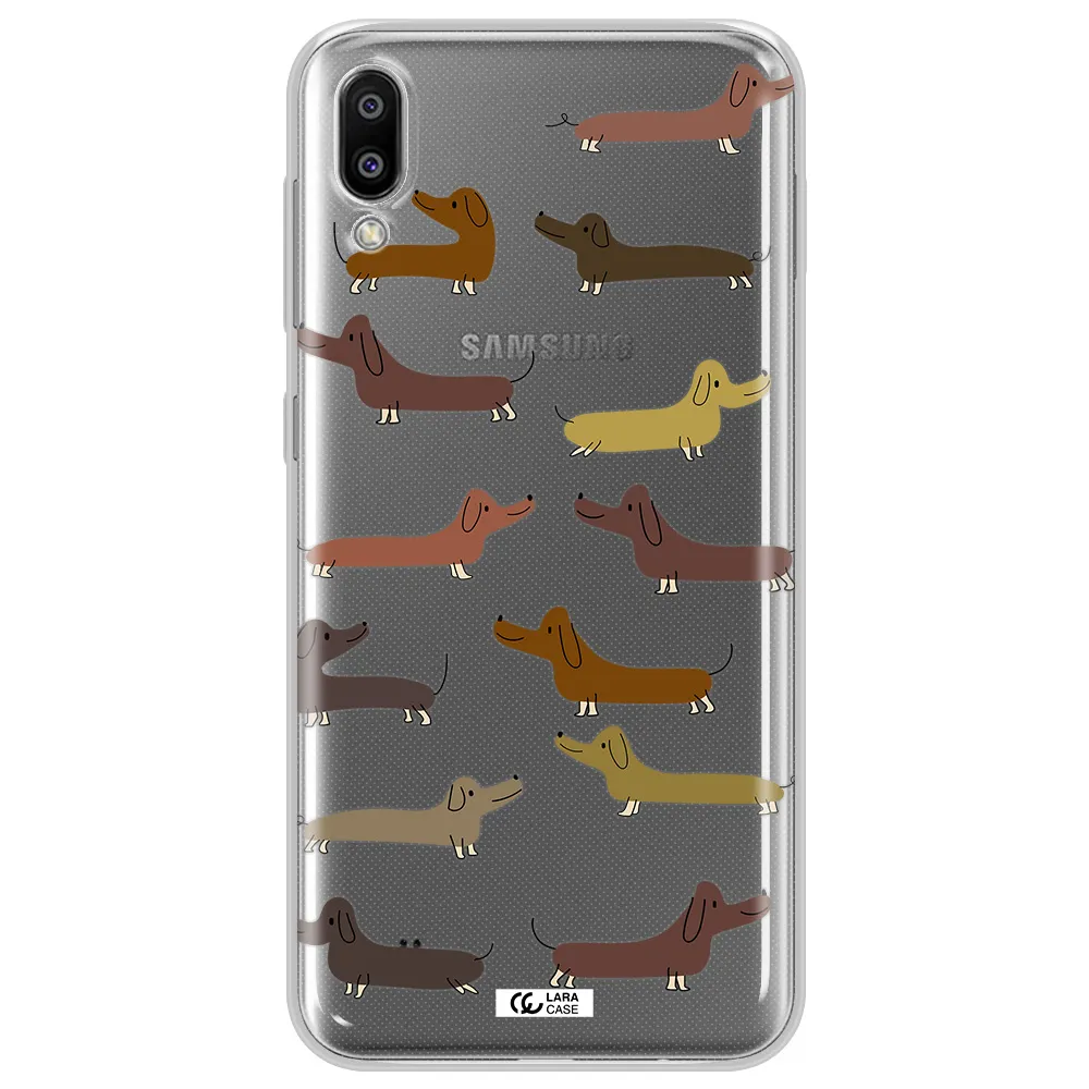 Dachshund Dogs Samsung M10 Clear TPU Case