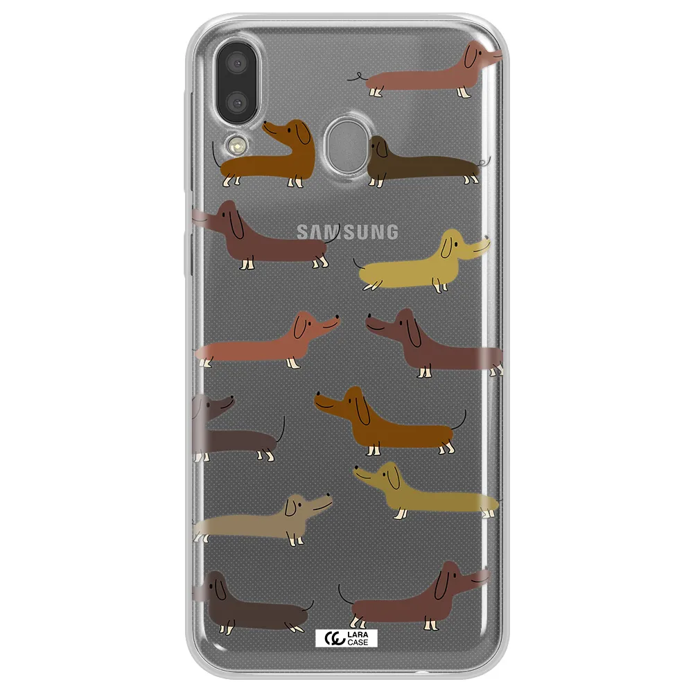 Dachshund Dogs Samsung M20 Clear TPU Case