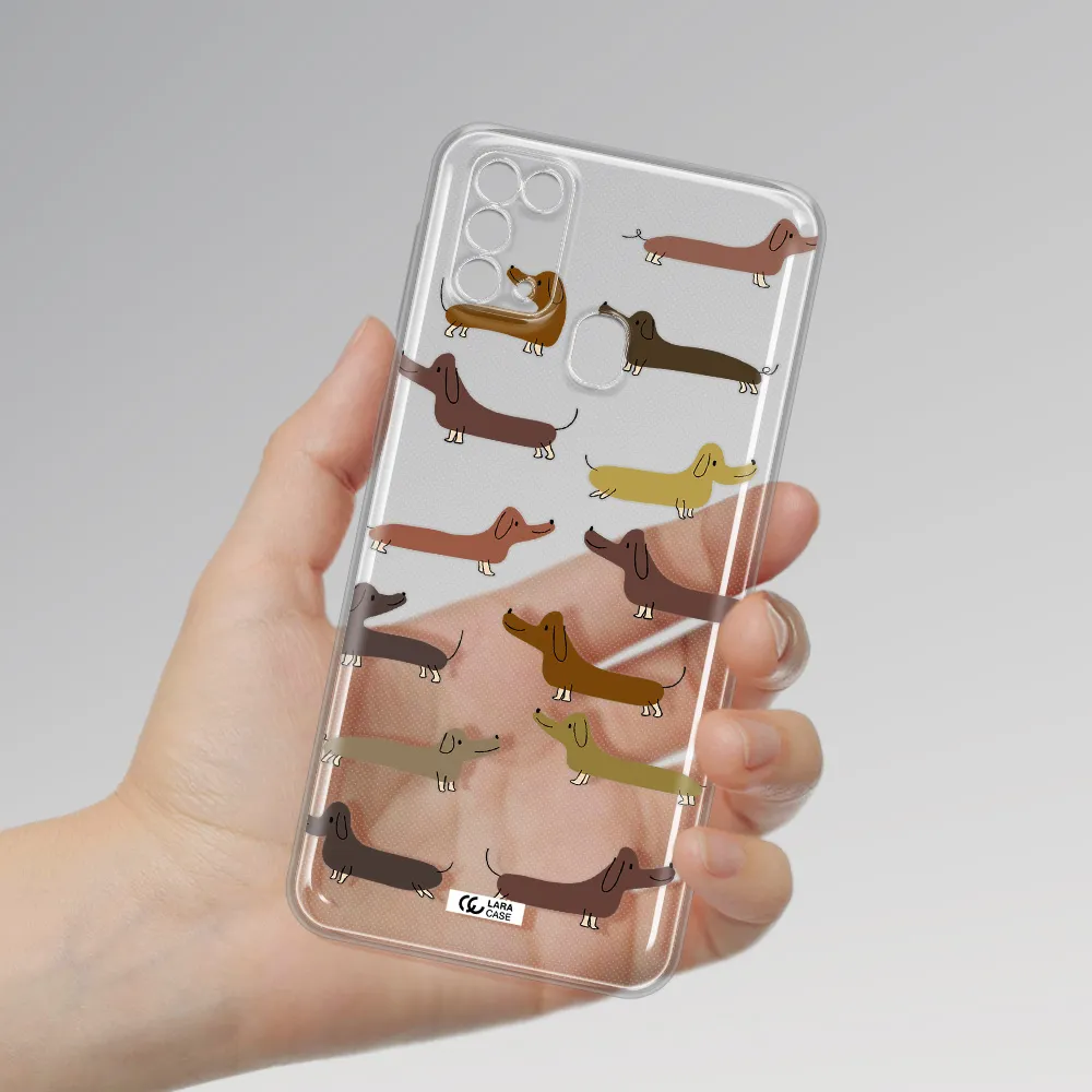 Dachshund Dogs Samsung M31 Clear TPU Case
