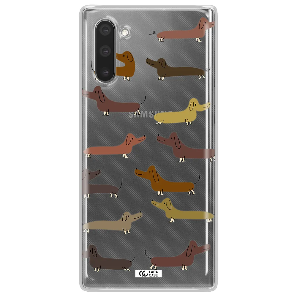 Dachshund Dogs Samsung Note 10 Clear TPU Case