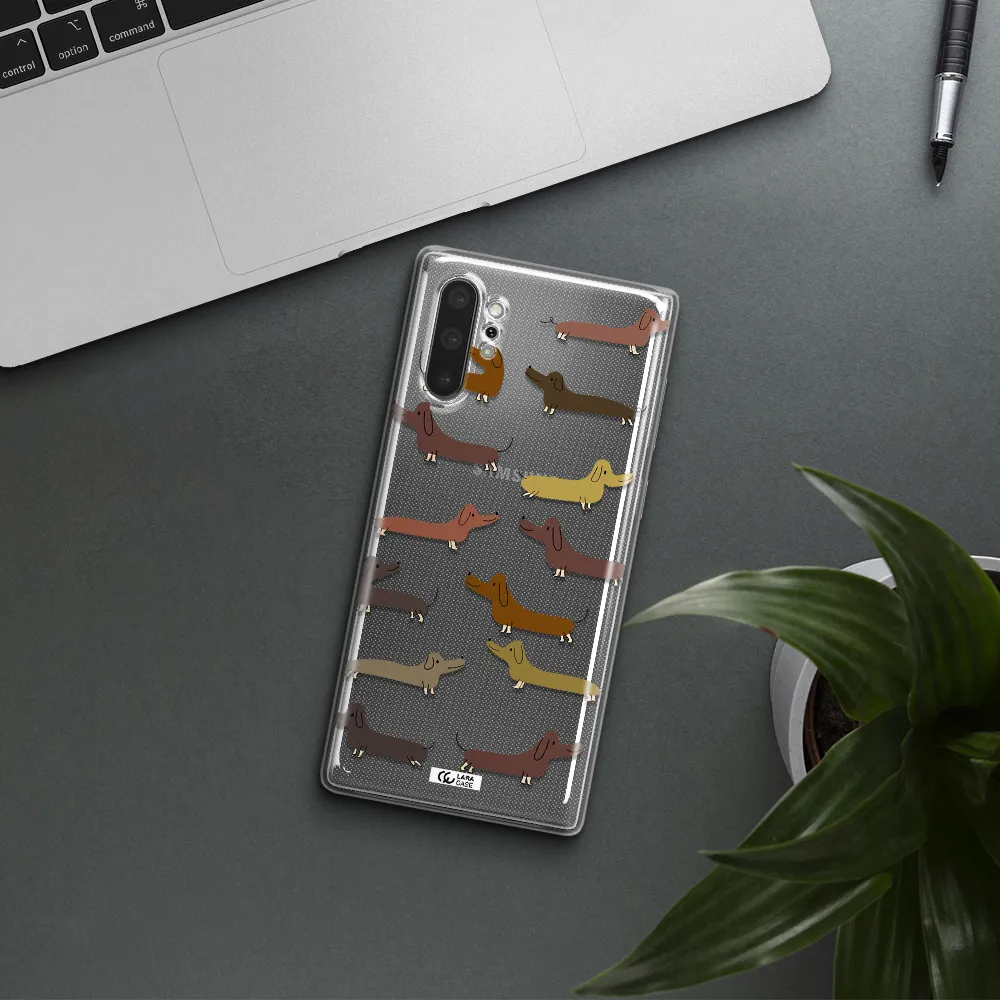 Dachshund Dogs Samsung Note 10 Plus Clear TPU Case