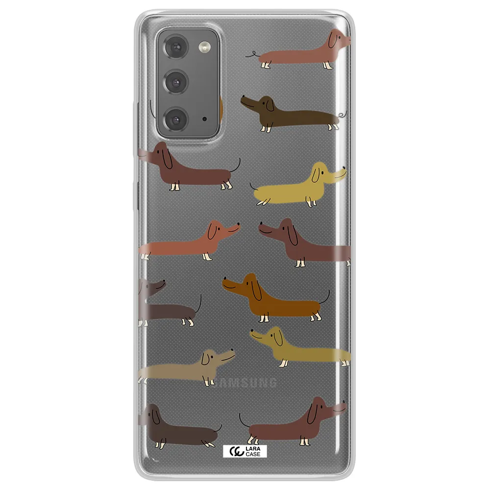 Dachshund Dogs Samsung Note 20 Clear TPU Case