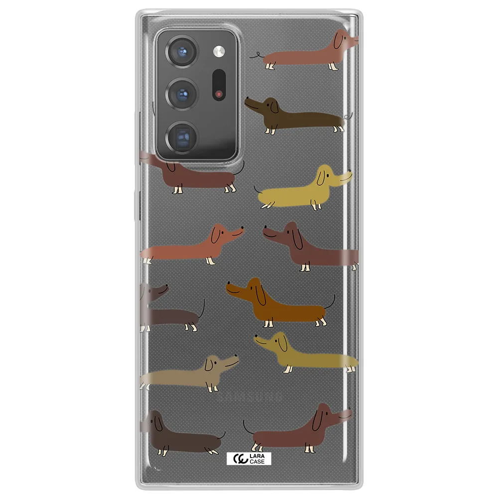 Dachshund Dogs Samsung Note 20 Ultra Clear TPU Case