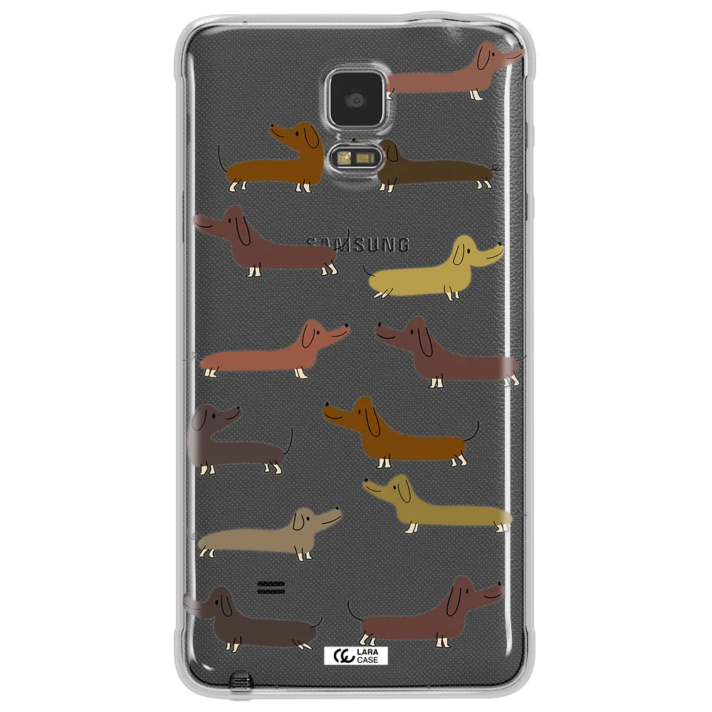 Dachshund Dogs Samsung Note 4 Clear TPU Case