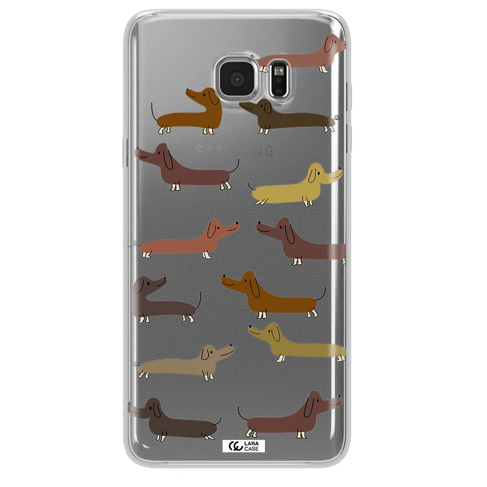 Dachshund Dogs Samsung Note 5 Clear TPU Case