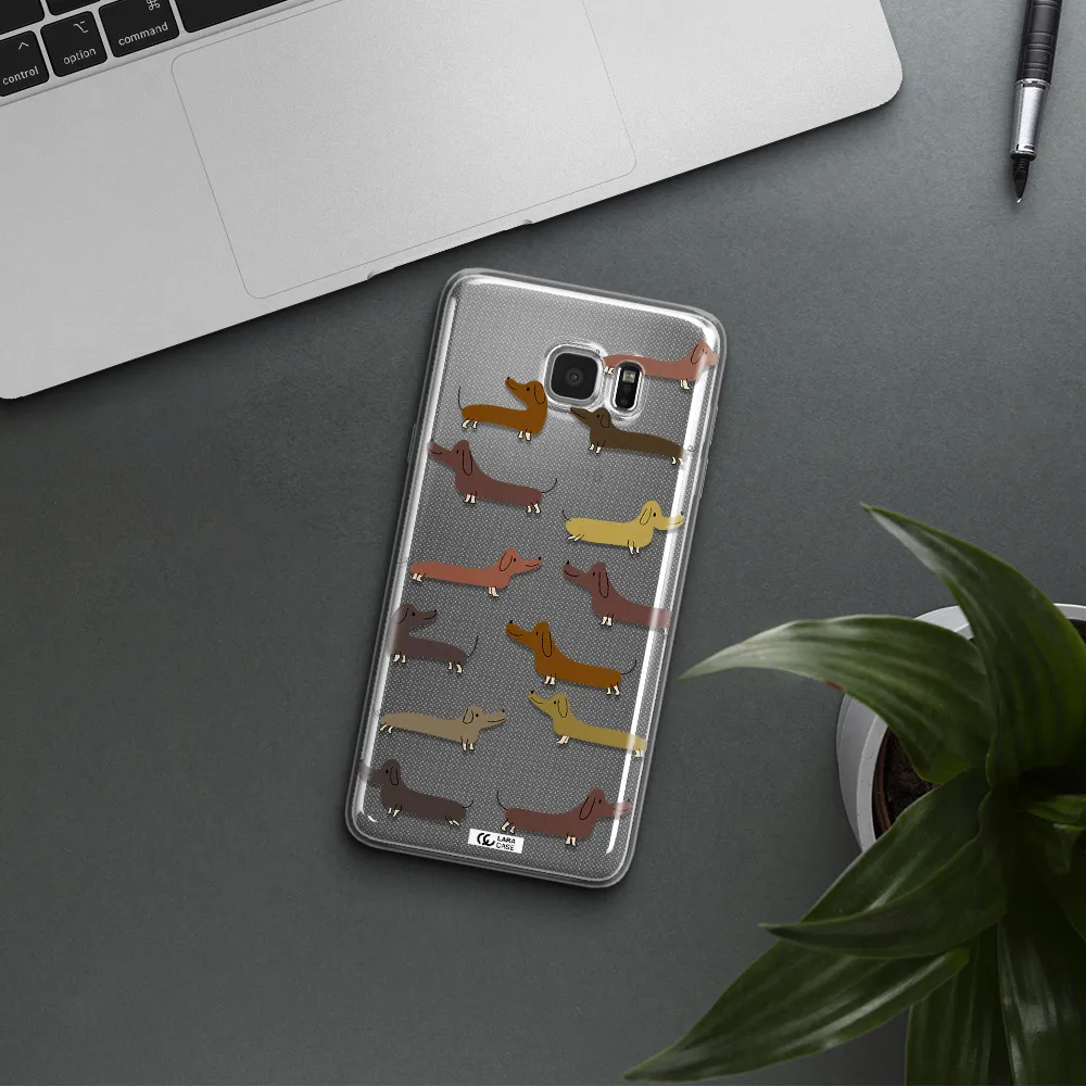 Dachshund Dogs Samsung Note 5 Clear TPU Case