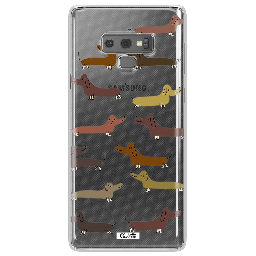 Dachshund Dogs Samsung Note 9 Clear TPU Case