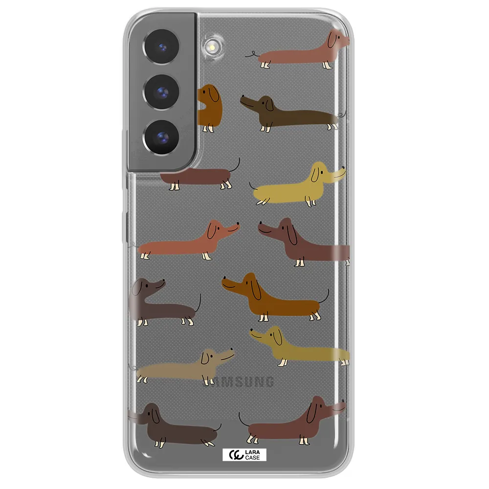 Dachshund Dogs Samsung S 22 Clear TPU Case