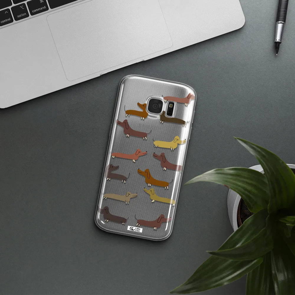 Dachshund Dogs Samsung S 7 Clear TPU Case