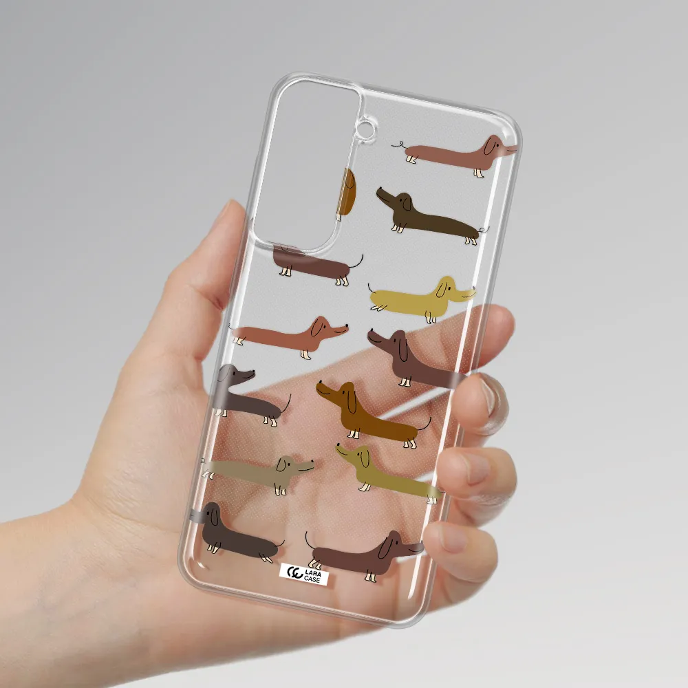 Dachshund Dogs Samsung S21 Fe Clear Tpu Case