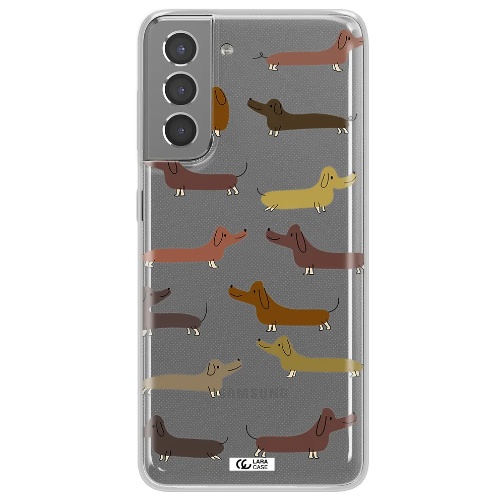 Dachshund Dogs Samsung S21 Plus Clear TPU Case