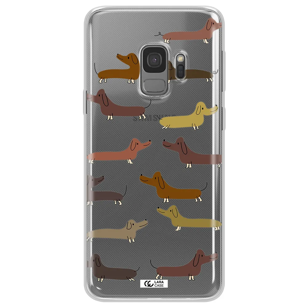 Dachshund Dogs Samsung S9 Clear TPU Case