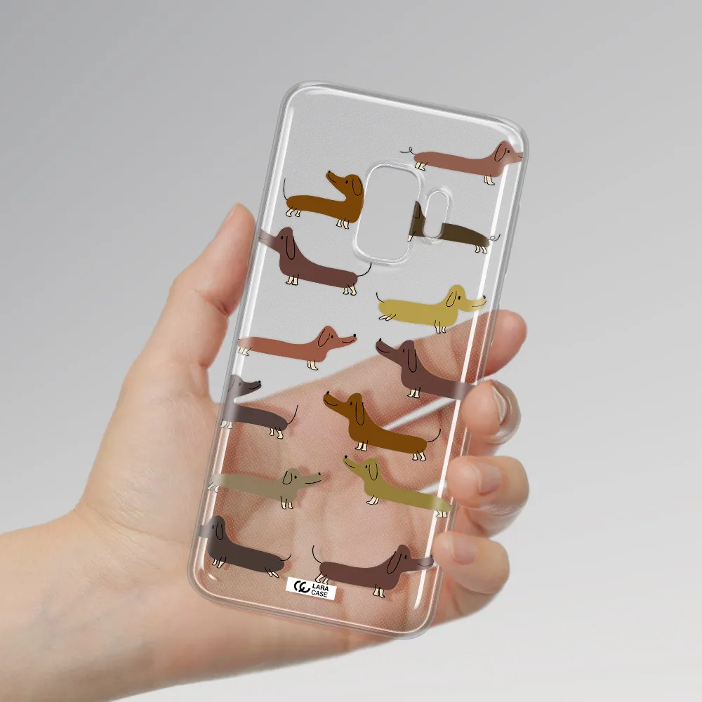 Dachshund Dogs Samsung S9 Clear TPU Case