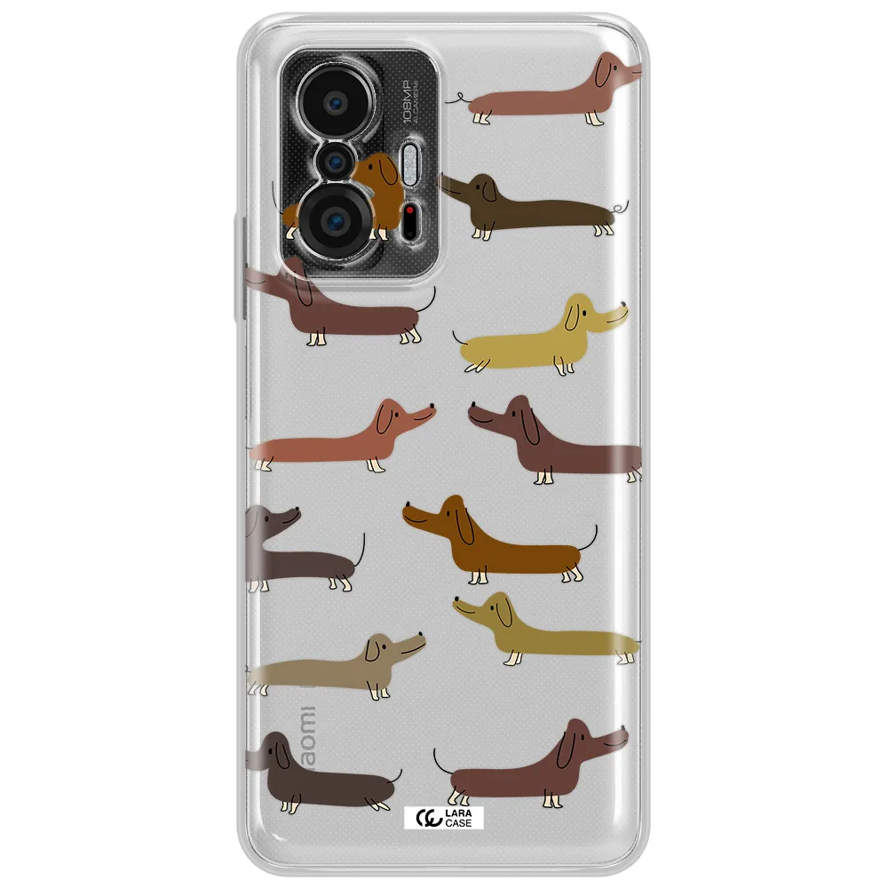 Dachshund Dogs Xiaomi 11T Clear Tpu Case