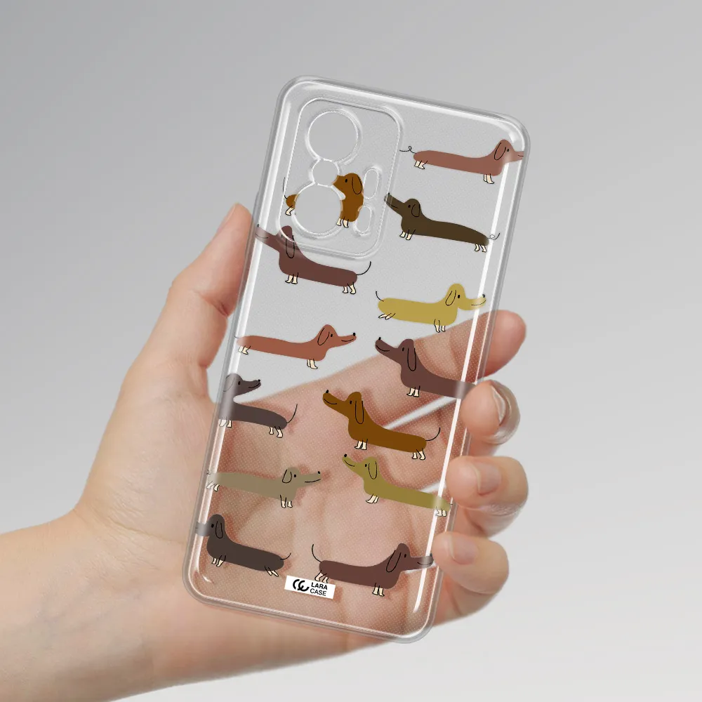 Dachshund Dogs Xiaomi 11T Clear Tpu Case