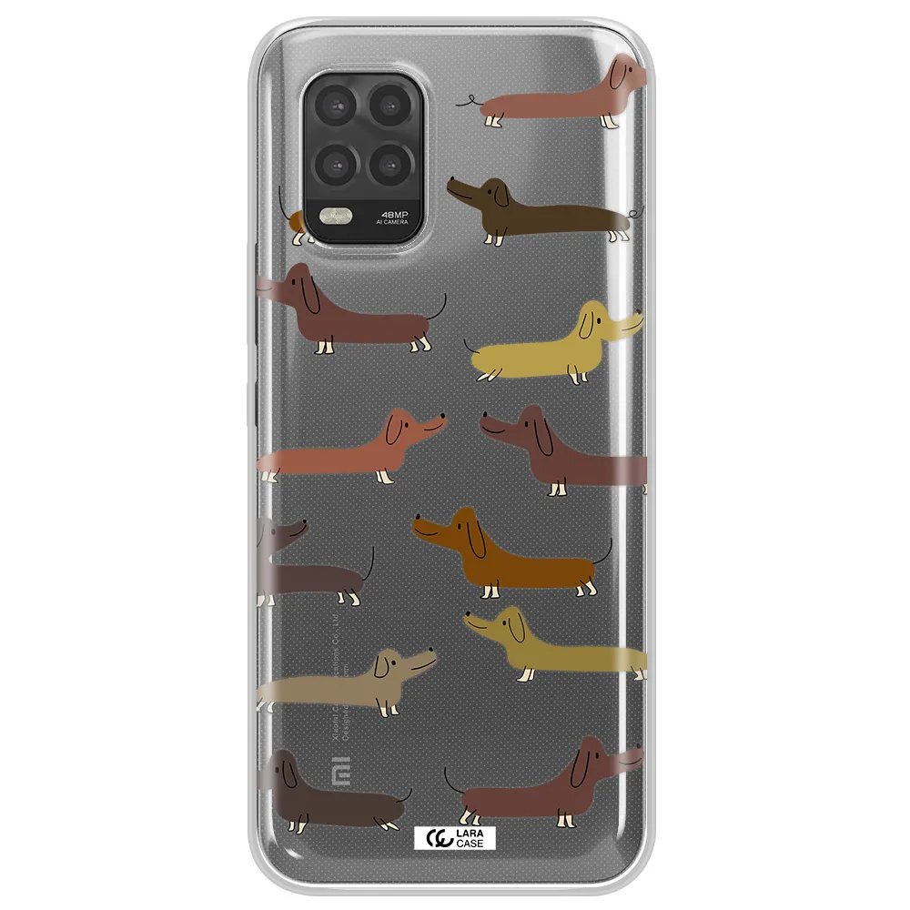 Dachshund Dogs Xiaomi Mi 10 Lite Clear TPU Case