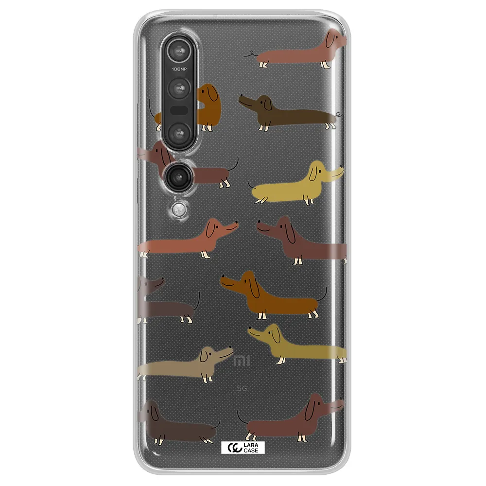 Dachshund Dogs Xiaomi Mi 10 Pro Clear TPU Case