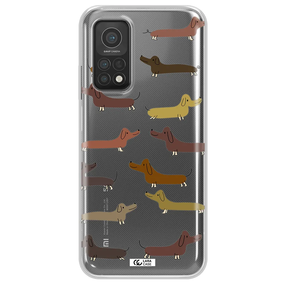 Dachshund Dogs Xiaomi Mi 10T Clear TPU Case