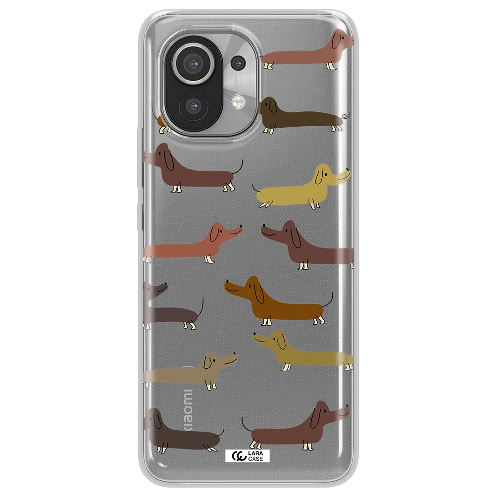 Dachshund Dogs Xiaomi Mi 11 Clear TPU Case