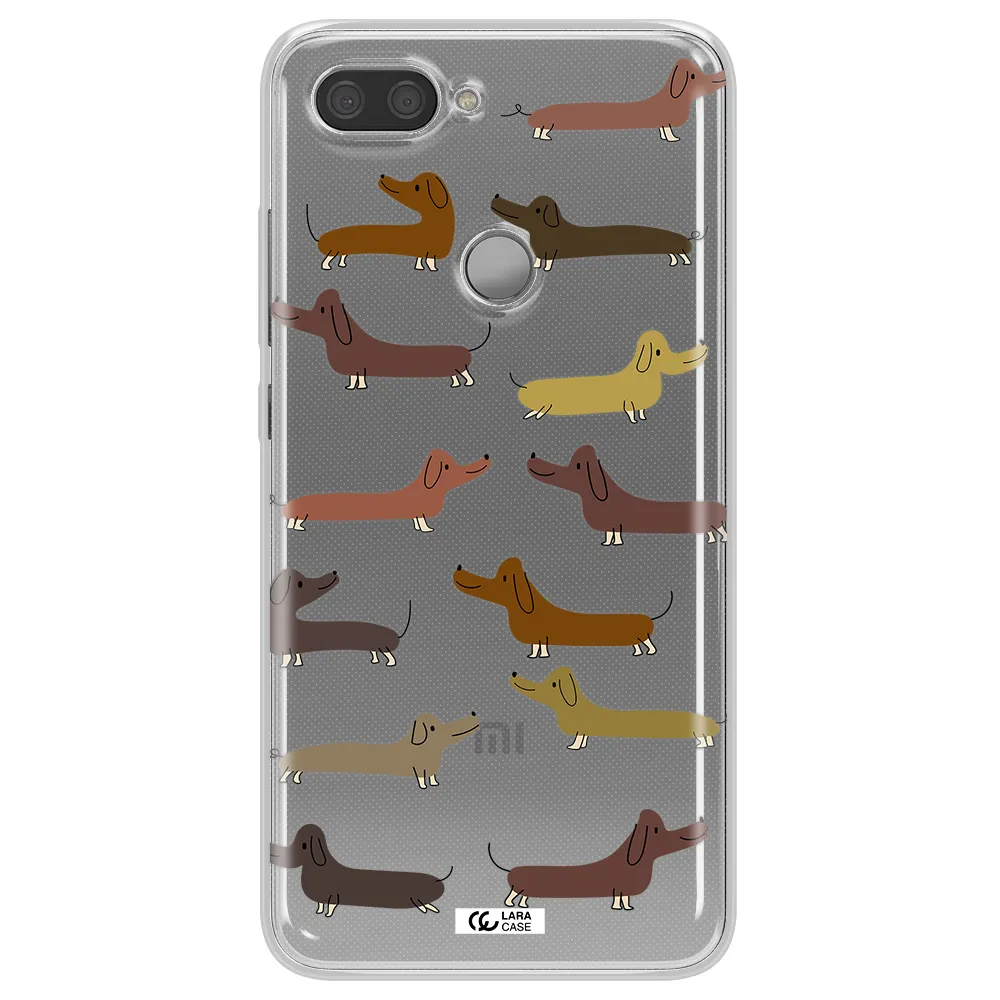 Dachshund Dogs Xiaomi Mi 8 Lite Clear TPU Case