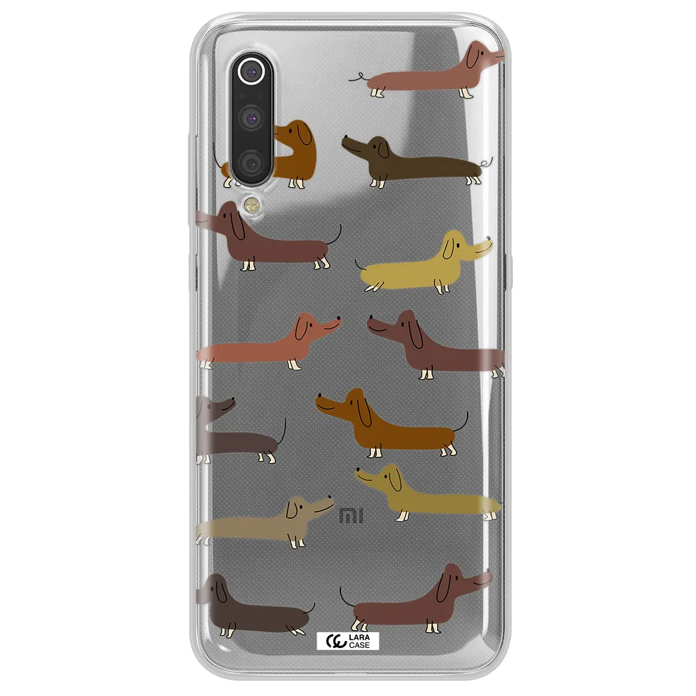 Dachshund Dogs Xiaomi Mi 9 Clear TPU Case
