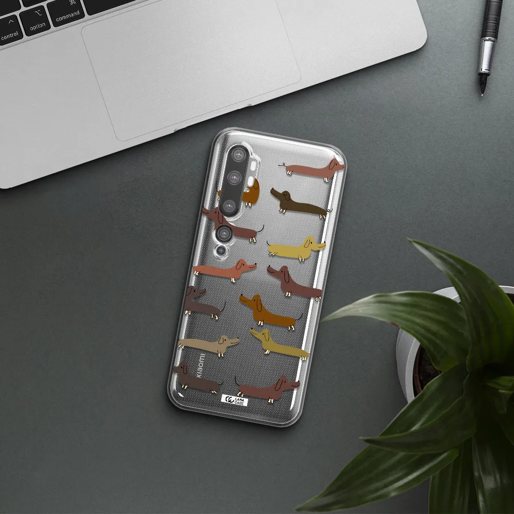 Dachshund Dogs Xiaomi Mi Note 10 Clear TPU Case