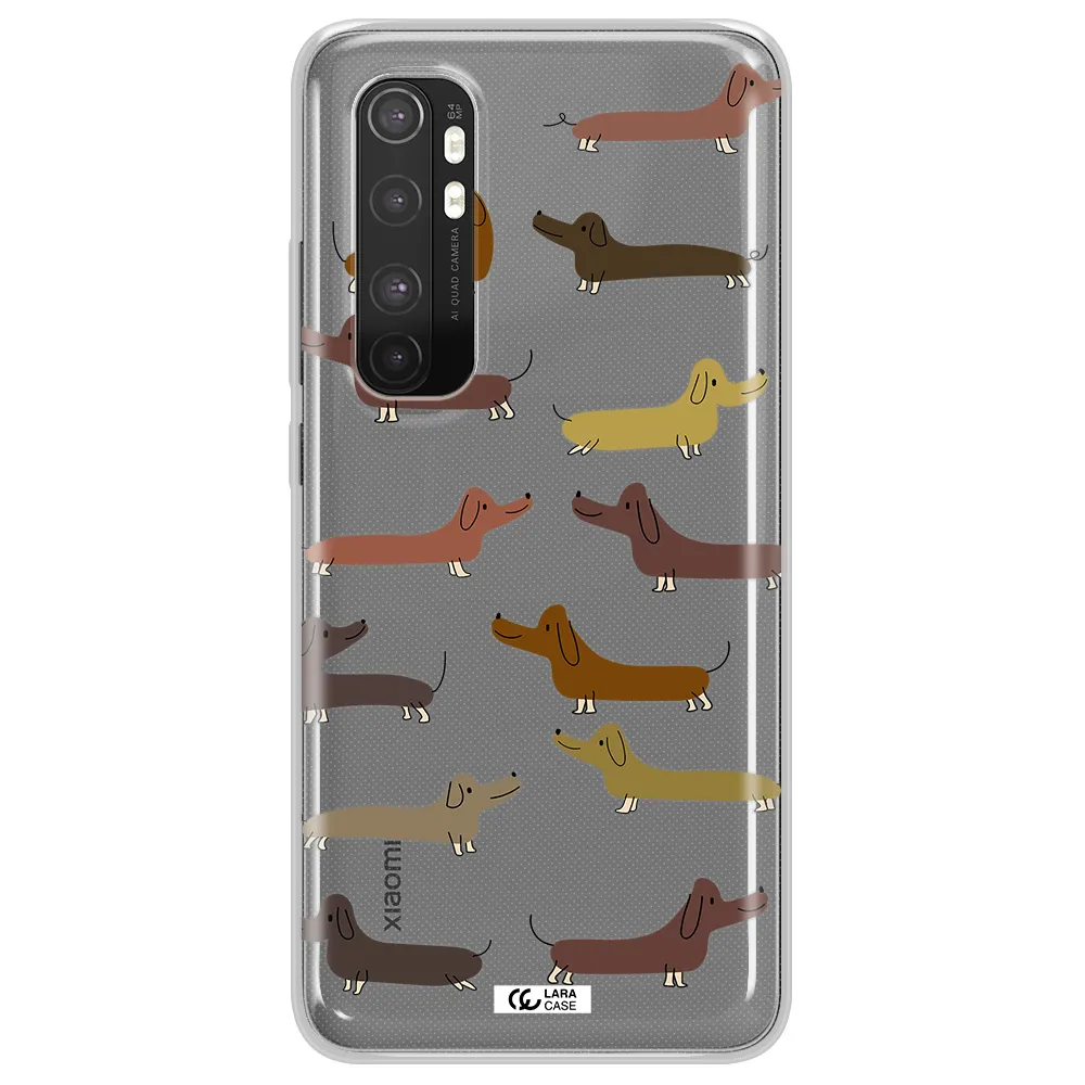Dachshund Dogs Xiaomi Mi Note 10 Lite Clear TPU Case
