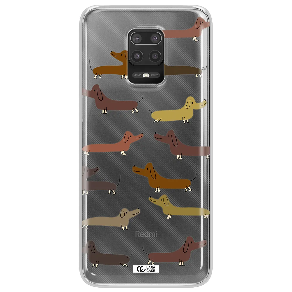 Dachshund Dogs Xiaomi Note 9S Clear TPU Case