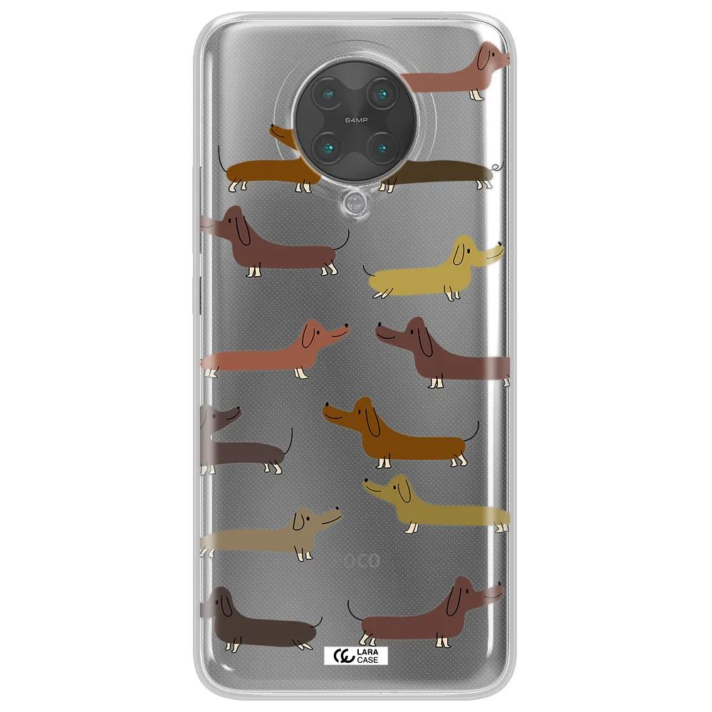 Dachshund Dogs Xiaomi Poco F2 Pro Clear TPU Case