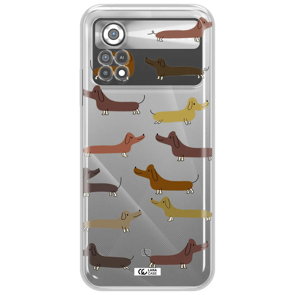Dachshund Dogs Xiaomi Poco X4 Pro Clear TPU Case