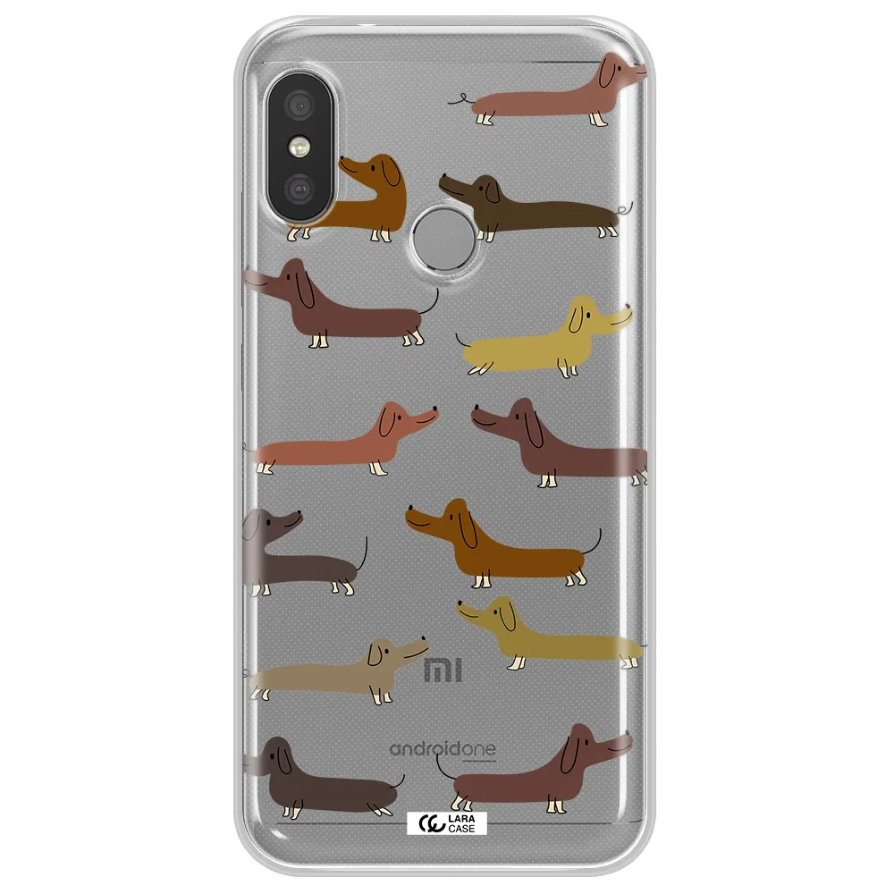 Dachshund Dogs Xiaomi Redmi 6 Pro Clear TPU Case