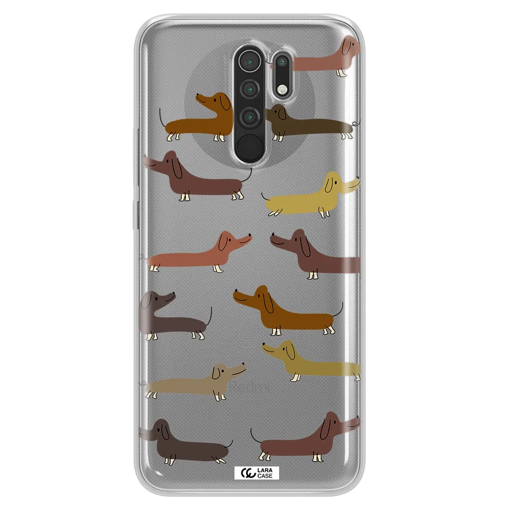 Dachshund Dogs Xiaomi Redmi 9 Clear TPU Case
