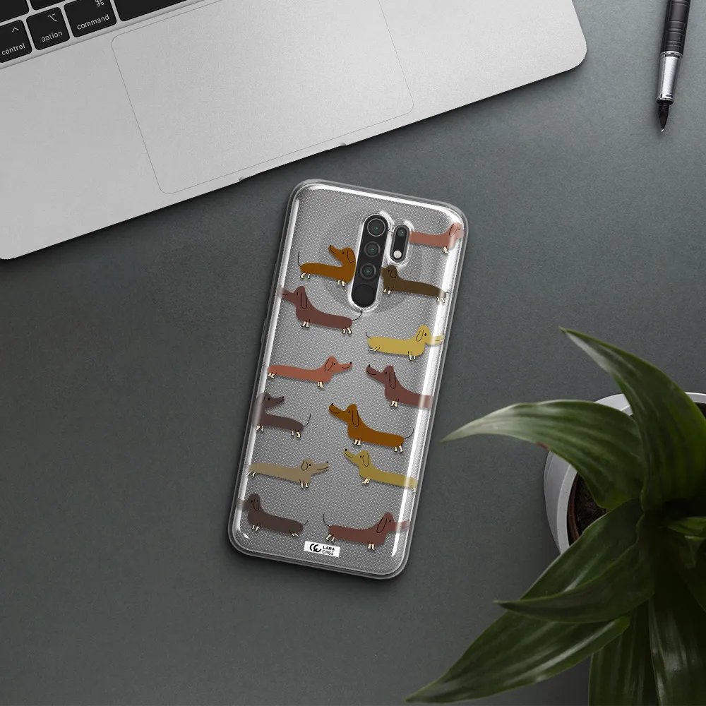 Dachshund Dogs Xiaomi Redmi 9 Clear TPU Case