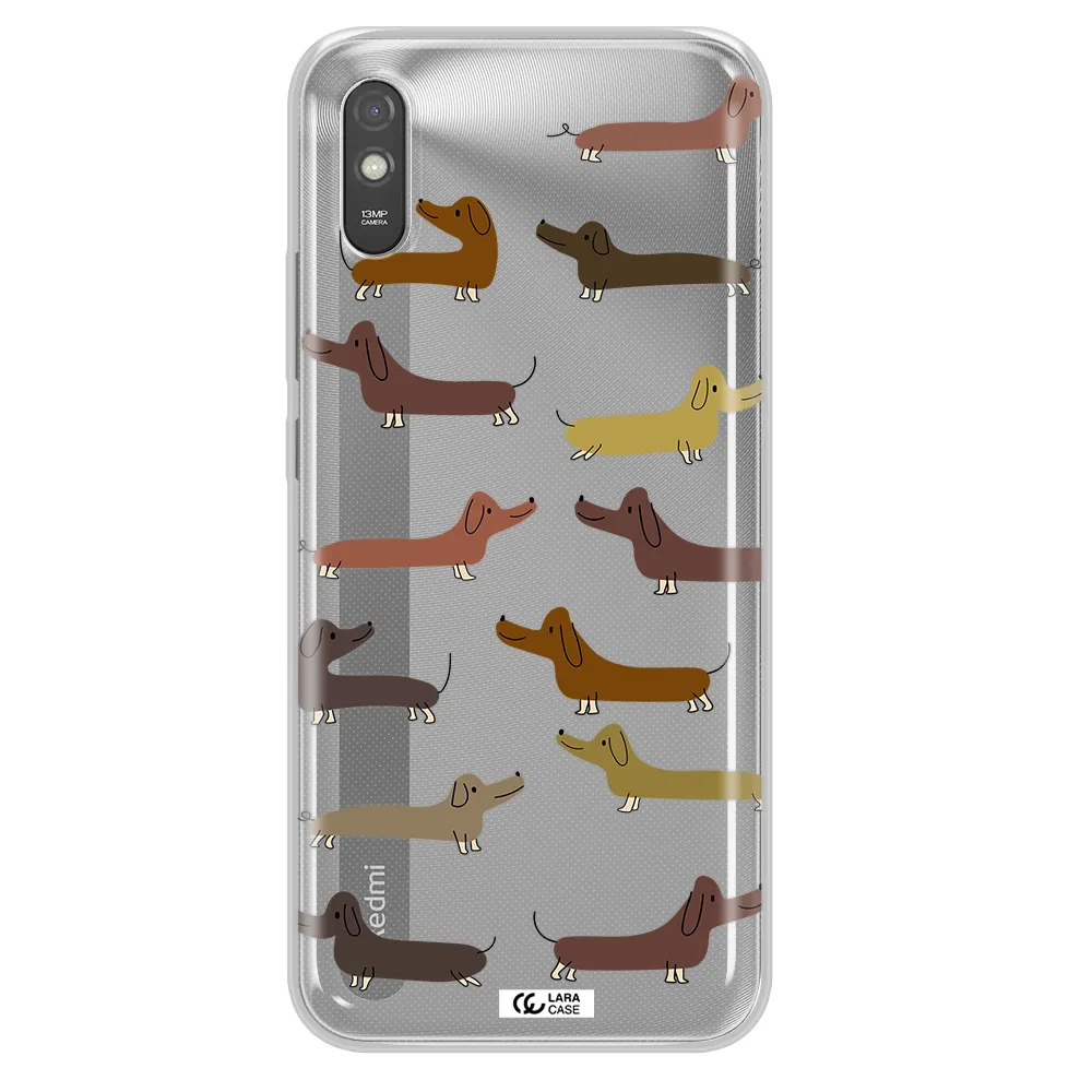 Dachshund Dogs Xiaomi Redmi 9A Clear TPU Case
