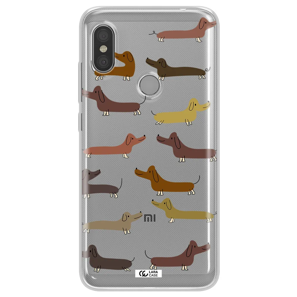 Dachshund Dogs Xiaomi Redmi Note 6 Pro Clear TPU Case