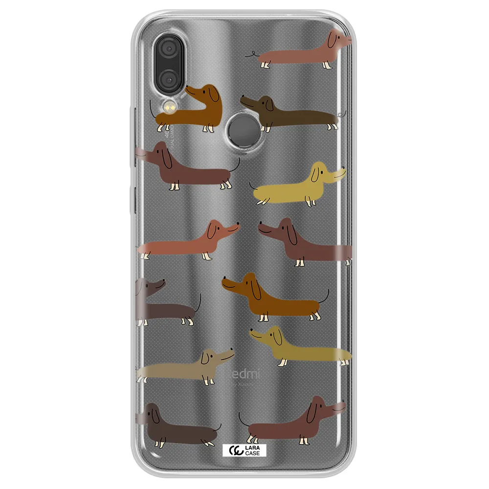Dachshund Dogs Xiaomi Redmi Note 7 Clear TPU Case